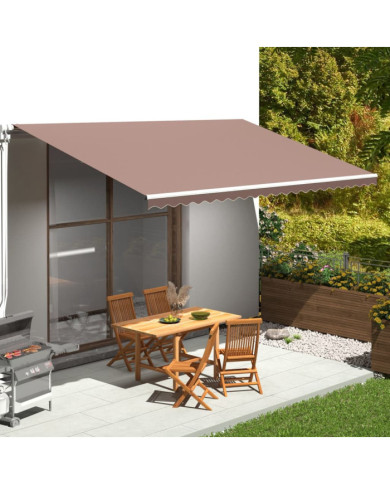 Tissu de remplacement pour auvent Marron 5x3 m | Mobilier & Déco