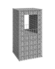 Poteau à panier de gabion 50x50x100 cm Fer | Mobilier & Déco
