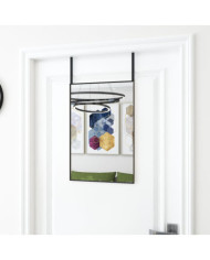 Miroir de porte Noir 40x60 cm Verre et aluminium | Mobilier & Déco