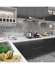 Film autoadhésif pour meubles Noir 500x90 cm PVC | Mobilier & Déco