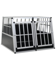 Cage pour chien à double porte 94 x 88 x 69 cm | Mobilier & Déco