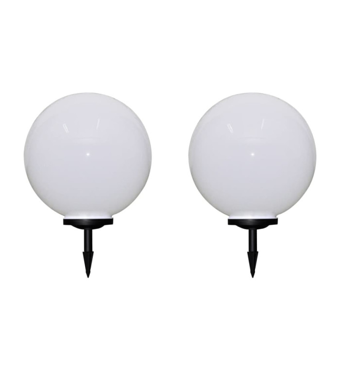 2 pcs Lampes d'allée d'extérieur à LED 50 cm et piquet au sol | Mobilier & Déco