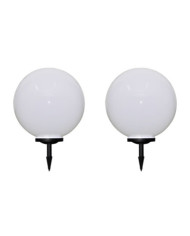 2 pcs Lampes d'allée d'extérieur à LED 50 cm et piquet au sol | Mobilier & Déco