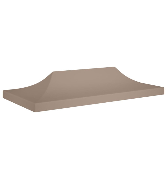 Toit de tente de réception 6x3 m Taupe 270 g/m² | Mobilier & Déco