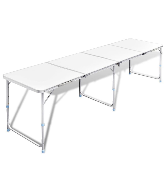 Table pliante de camping en aluminium avec hauteur ajustable | Mobilier & Déco