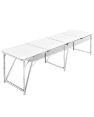 Table pliante de camping en aluminium avec hauteur ajustable | Mobilier & Déco