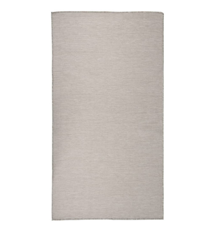 Tapis à tissage plat d'extérieur 80x150 cm Taupe | Mobilier & Déco