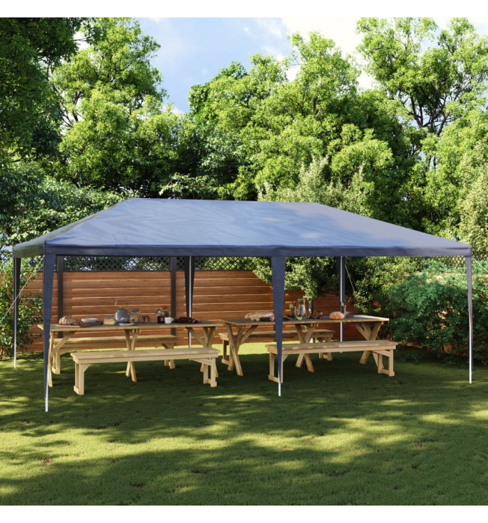 Tente de réception 4x6 m bleu | Mobilier & Déco