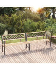 Banc double de jardin 238 cm bois de pin chinois | Mobilier & Déco