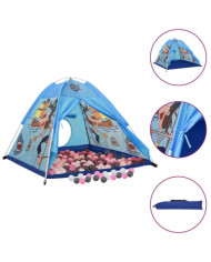 Tente de jeu pour enfants avec 250 balles Bleu 120x120x90 cm | Mobilier & Déco