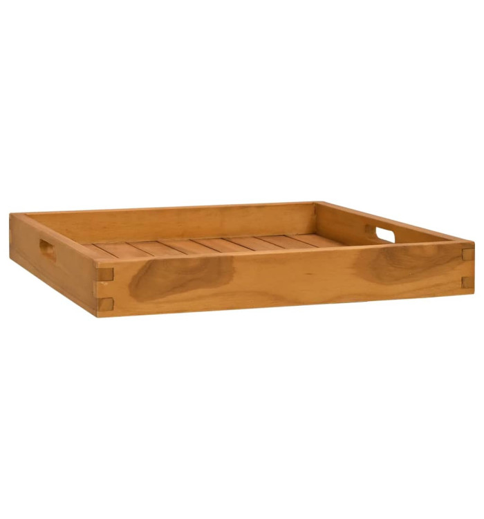 Plateau de service 50x50 cm Bois de teck massif | Mobilier & Déco