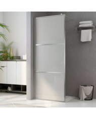 Paroi de douche à l'italienne à verre ESG dépoli 90x195 cm | Mobilier & Déco