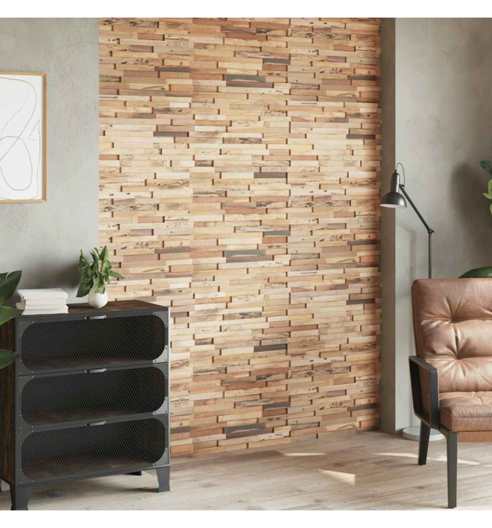 Panneaux de revêtement mural 10 pcs 1,03m² Bois de teck recyclé | Mobilier & Déco