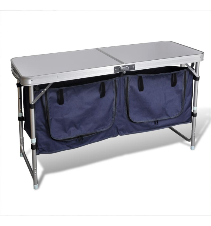 Placard de camping pliant avec cadre en aluminium | Mobilier & Déco