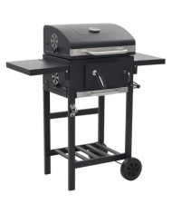 Gril de barbecue au charbon de bois et étagère inférieure Noir | Mobilier & Déco