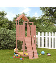 Maisonnette de jeu avec mur d'escalade bois massif Douglas | Mobilier & Déco