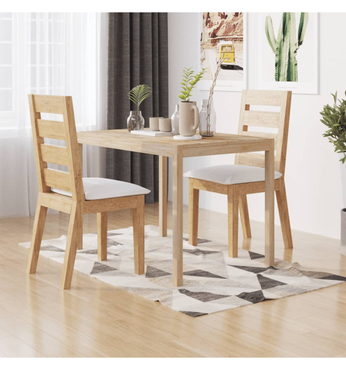 Table à manger 110x70x75 cm bois d'acacia solide | Mobilier & Déco