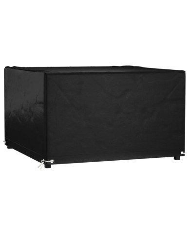 Housse de salon de jardin 8 œillets 132x132x80 cm carré | Mobilier & Déco