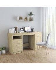 Bureau Chêne sonoma 140x50x76 cm Bois d’ingénierie | Mobilier & Déco