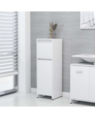 Armoire de salle de bain Blanc 30x30x95 cm Bois d'ingénierie | Mobilier & Déco