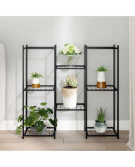 Jardinière 83x25x80 cm Noir Fer | Mobilier & Déco