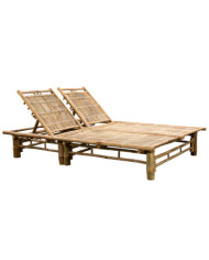 Chaise longue pour 2 personnes Bambou | Mobilier & Déco