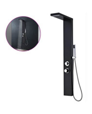 Système de panneau de douche Aluminium Mat Noir | Mobilier & Déco