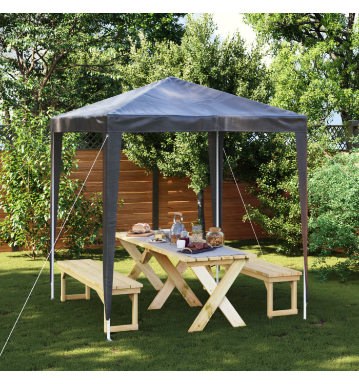 Tente de réception professionnelle 2x2 m Anthracite | Mobilier & Déco