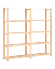 Étagère de stockage 5 niveaux 170x38x170 cm Pin solide 500 kg | Mobilier & Déco