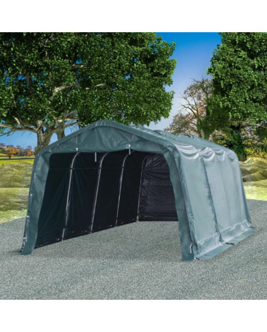 Tente amovible pour bétail PVC 550 g/m² 3,3 x 6,4 m Vert foncé | Mobilier & Déco
