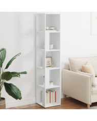 Armoire d'angle Blanc 33x33x164,5 cm Bois d'ingénierie | Mobilier & Déco