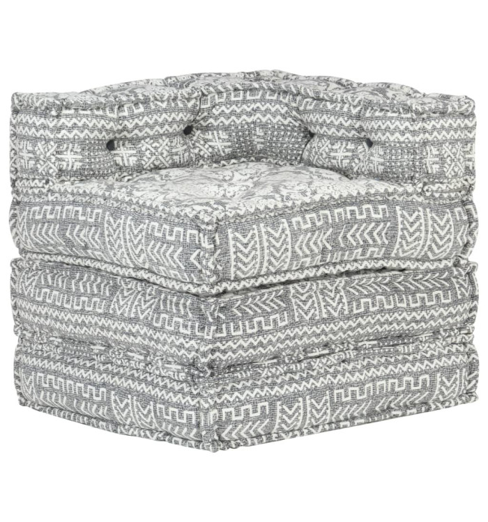 Pouf modulaire Gris clair Tissu | Mobilier & Déco