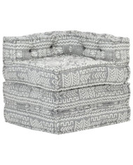 Pouf modulaire Gris clair Tissu | Mobilier & Déco