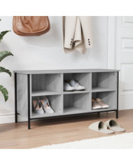 Armoire à chaussures sonoma gris 100x35x50 cm bois d'ingénierie | Mobilier & Déco