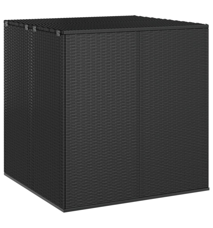 Boîte à coussins de jardin Résine tressée 100x97,5x104 cm Noir | Mobilier & Déco
