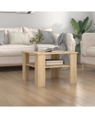 Table basse Chêne sonoma 60x60x42 cm Bois d’ingénierie | Mobilier & Déco