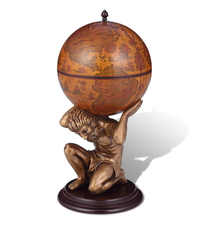 Bar sous forme de globe Atlas 42 x 42 x 85 cm | Mobilier & Déco