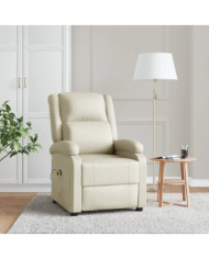 Fauteuil de massage Crème Similicuir | Mobilier & Déco