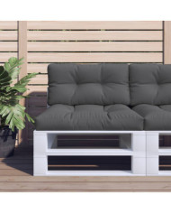 Coussin de palette anthracite 70x40x12 cm tissu | Mobilier & Déco