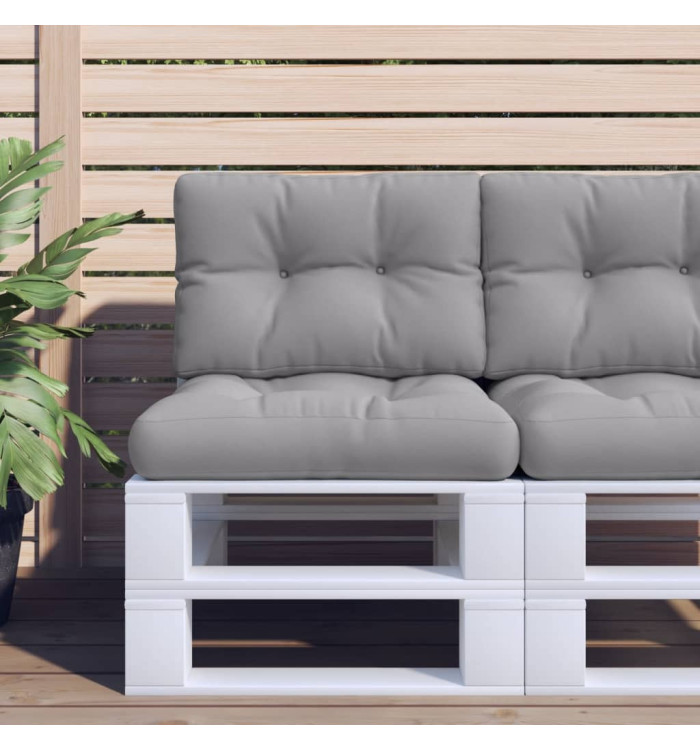 Coussin de palette gris 60x40x12 cm tissu | Mobilier & Déco