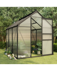 Serre Anthracite Aluminium 3,61 m² | Mobilier & Déco