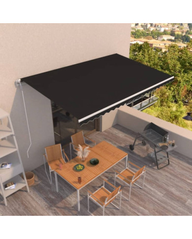 Auvent rétractable automatique 500x300 cm Anthracite | Mobilier & Déco