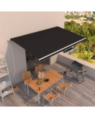 Auvent rétractable automatique 500x300 cm Anthracite | Mobilier & Déco