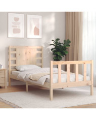 Cadre de lit sans matelas bois de pin massif | Mobilier & Déco