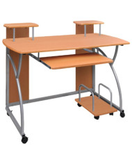 Bureau d'ordinateur Marron 110x52x88,5 cm Bois d’ingénierie | Mobilier & Déco