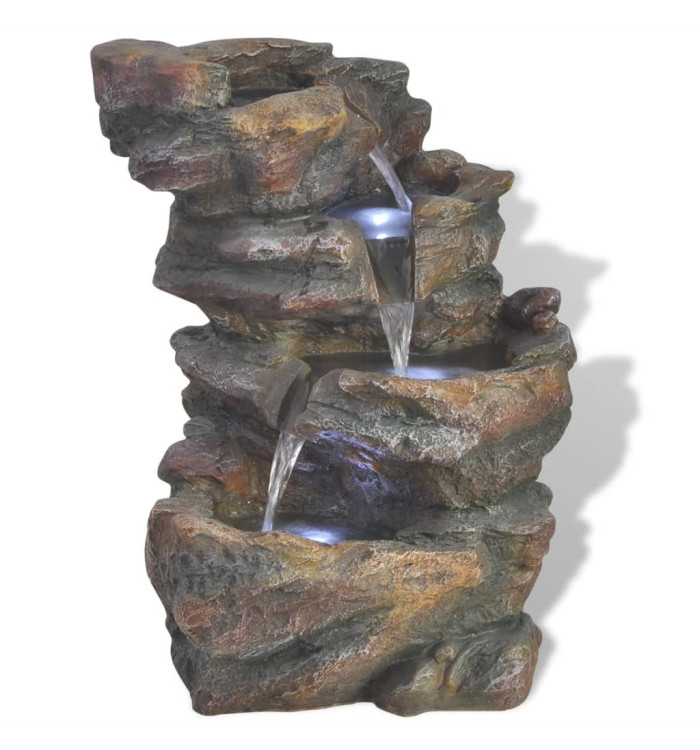 Fontaine d'intérieur avec lumière LED Polyrésine | Mobilier & Déco