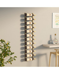 Casier à vin mural pour 12 bouteilles Doré Fer | Mobilier & Déco