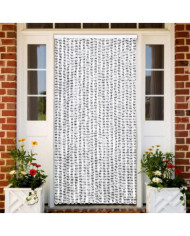 Moustiquaire Gris clair et gris foncé 90x220 cm Chenille | Mobilier & Déco