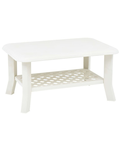 Table basse Blanc 90x60x46 cm Plastique | Mobilier & Déco