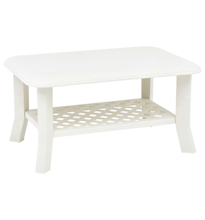Table basse Blanc 90x60x46 cm Plastique | Mobilier & Déco